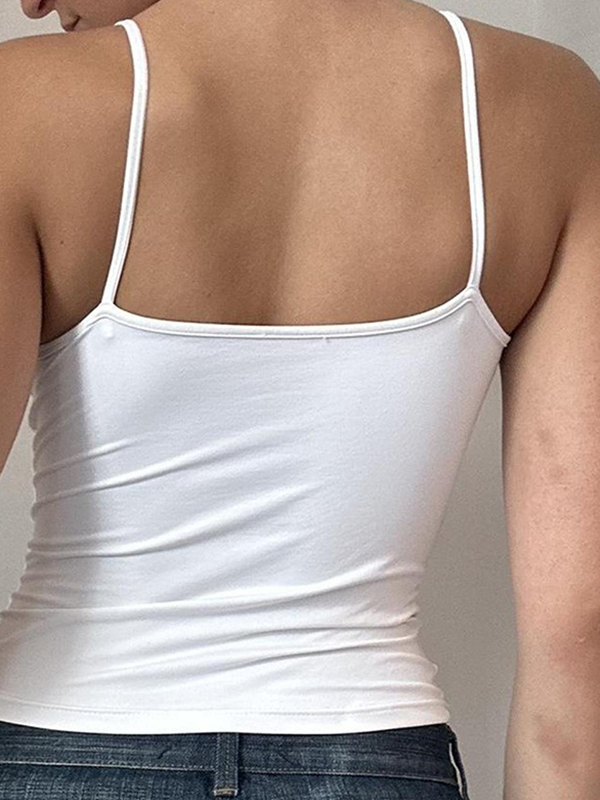 Eng anliegendes, figurformendes Camisole in einfarbiger Grundierung-2