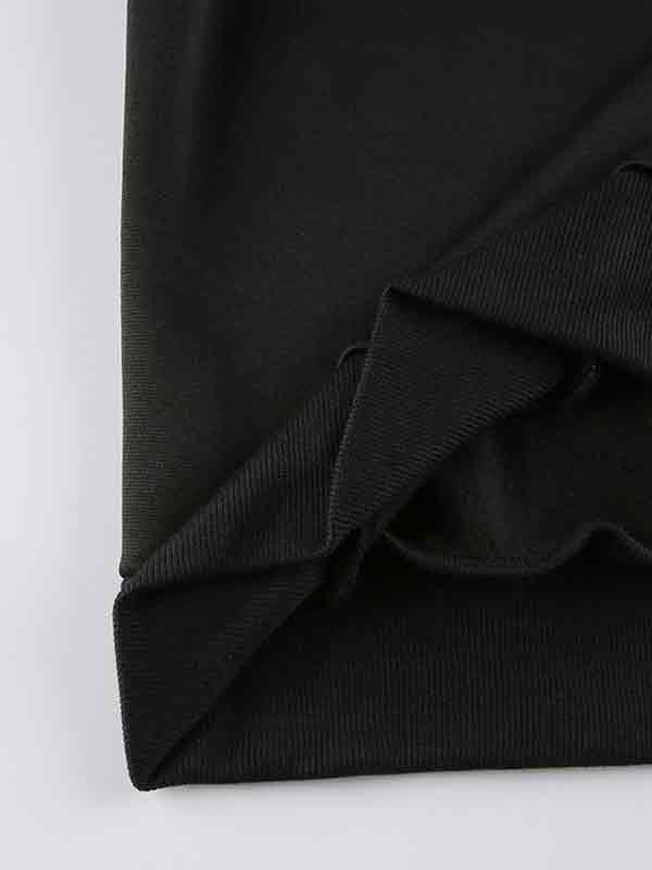 Übergroßer Kapuzenpullover mit Totenkopf-Strass-Print für Herren-1