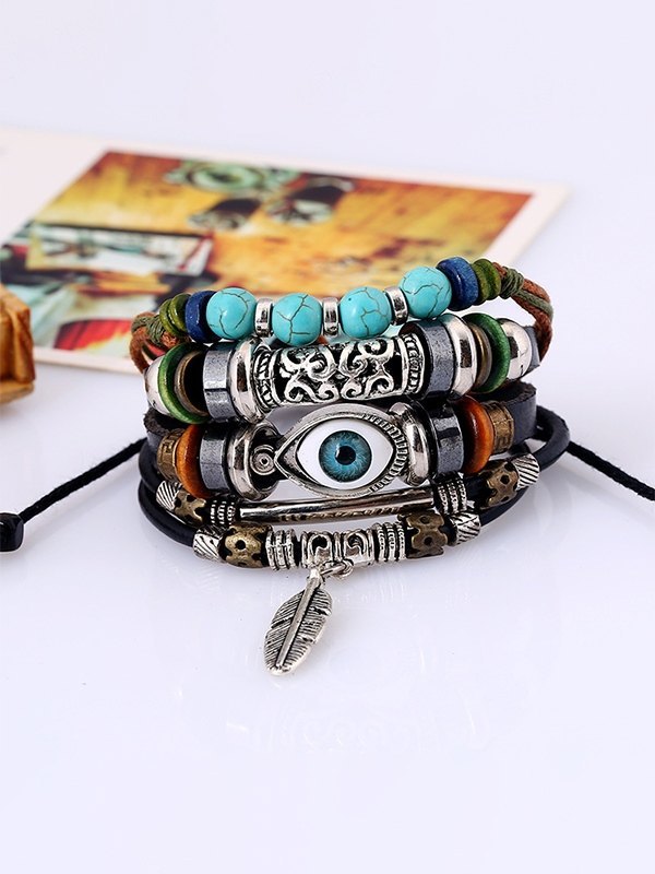 Vintage ethnische mehrschichtige Armband-1